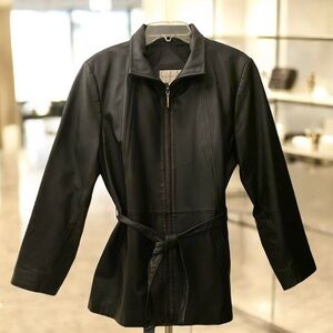 Black Vintage Leather Jacket